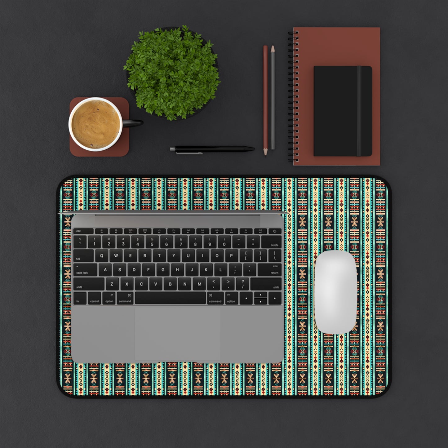 Colorful Tribal Pattern Desk Mat