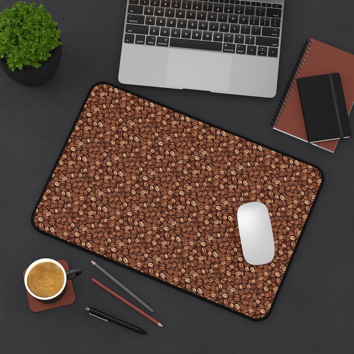 Coffee Beans Craving Pattern Desk Mat