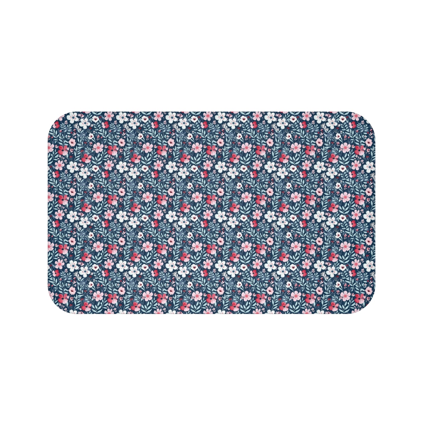 Beautiful Floral Style Pattern Bath Mat