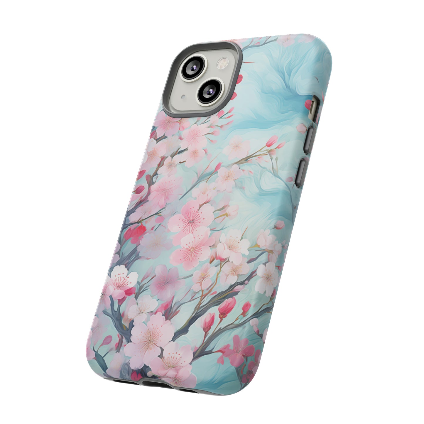 Blooming Spring Floral Style Phone Case / Beautiful Color Case - Tough Cases for iPhone 15, iPhone 14 and iPhone 13