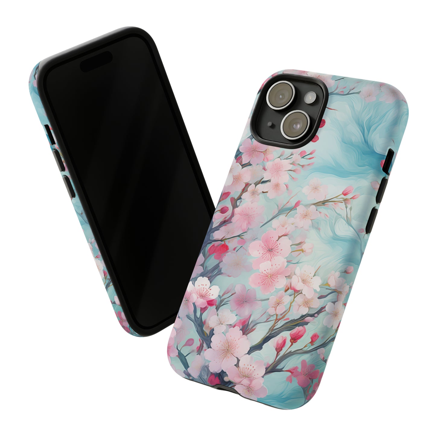 Blooming Spring Floral Style Phone Case / Beautiful Color Case - Tough Cases for iPhone 15, iPhone 14 and iPhone 13