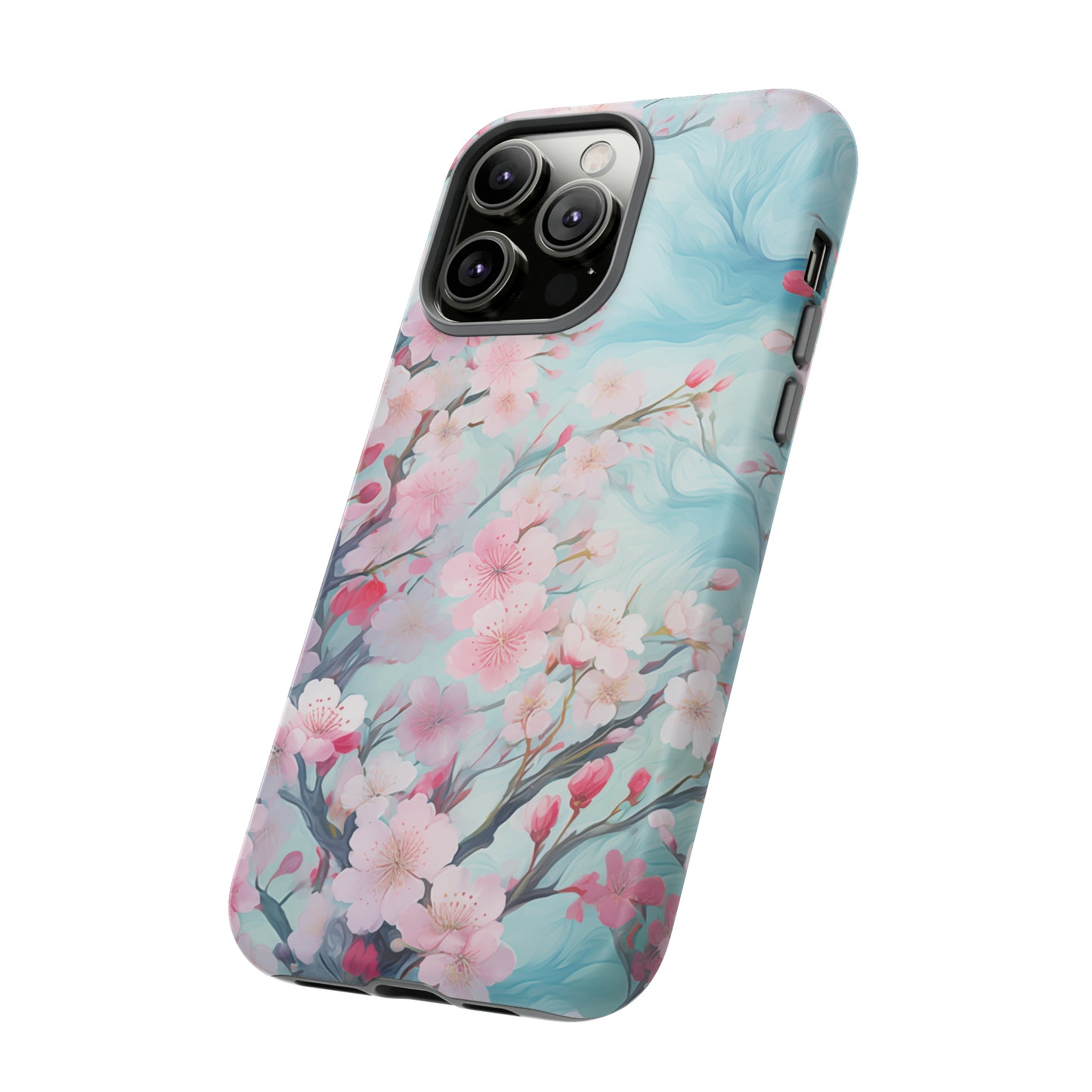 Blooming Spring Floral Style Phone Case / Beautiful Color Case - Tough Cases for iPhone 15, iPhone 14 and iPhone 13