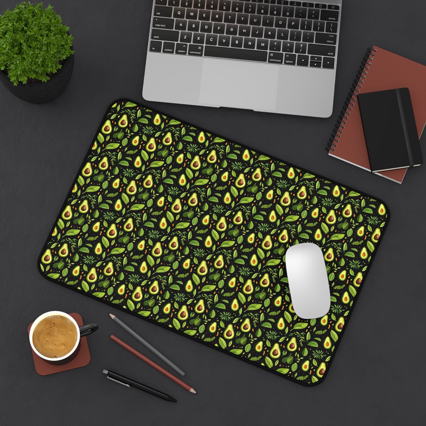 Relaxing Avocado Pattern Desk Mat