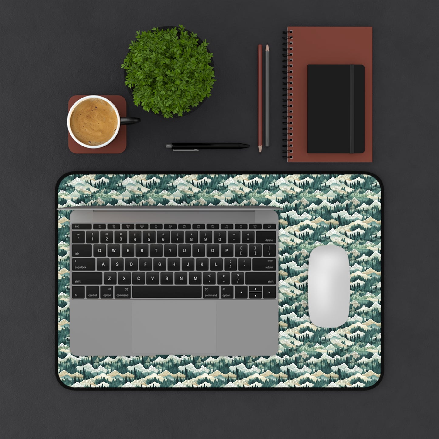 Mountain View Pattern Desk Mat