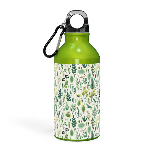 Fresh Green Floral Pattern Style Sport Bottle (13,5oz / 400ml)