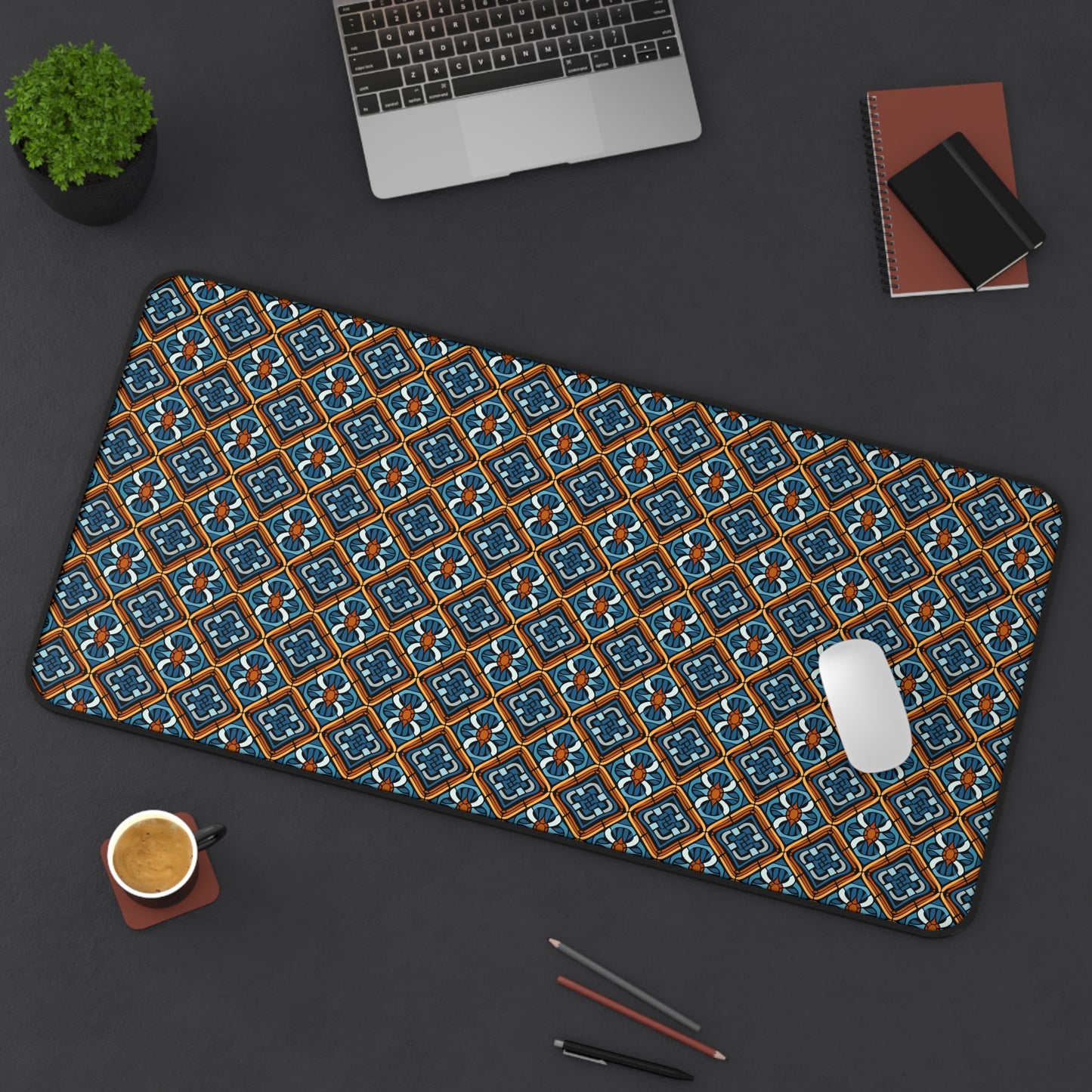 Colorful Mosaic Pattern Desk Mat