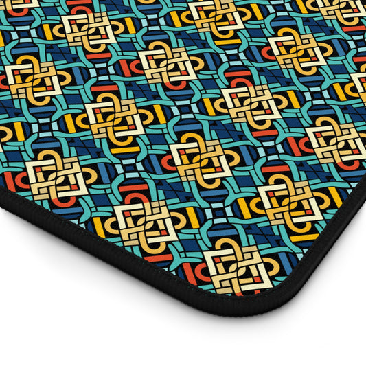 Colorful Celtic Pattern Desk Mat