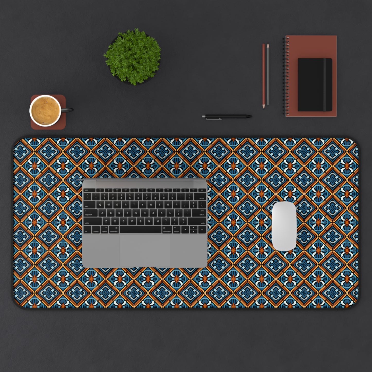 Colorful Mosaic Pattern Desk Mat