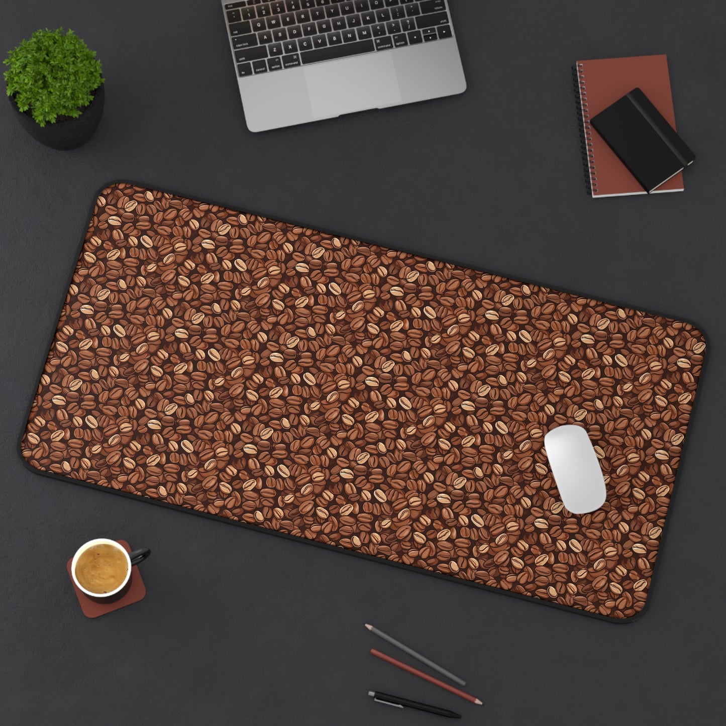 Coffee Beans Craving Pattern Desk Mat