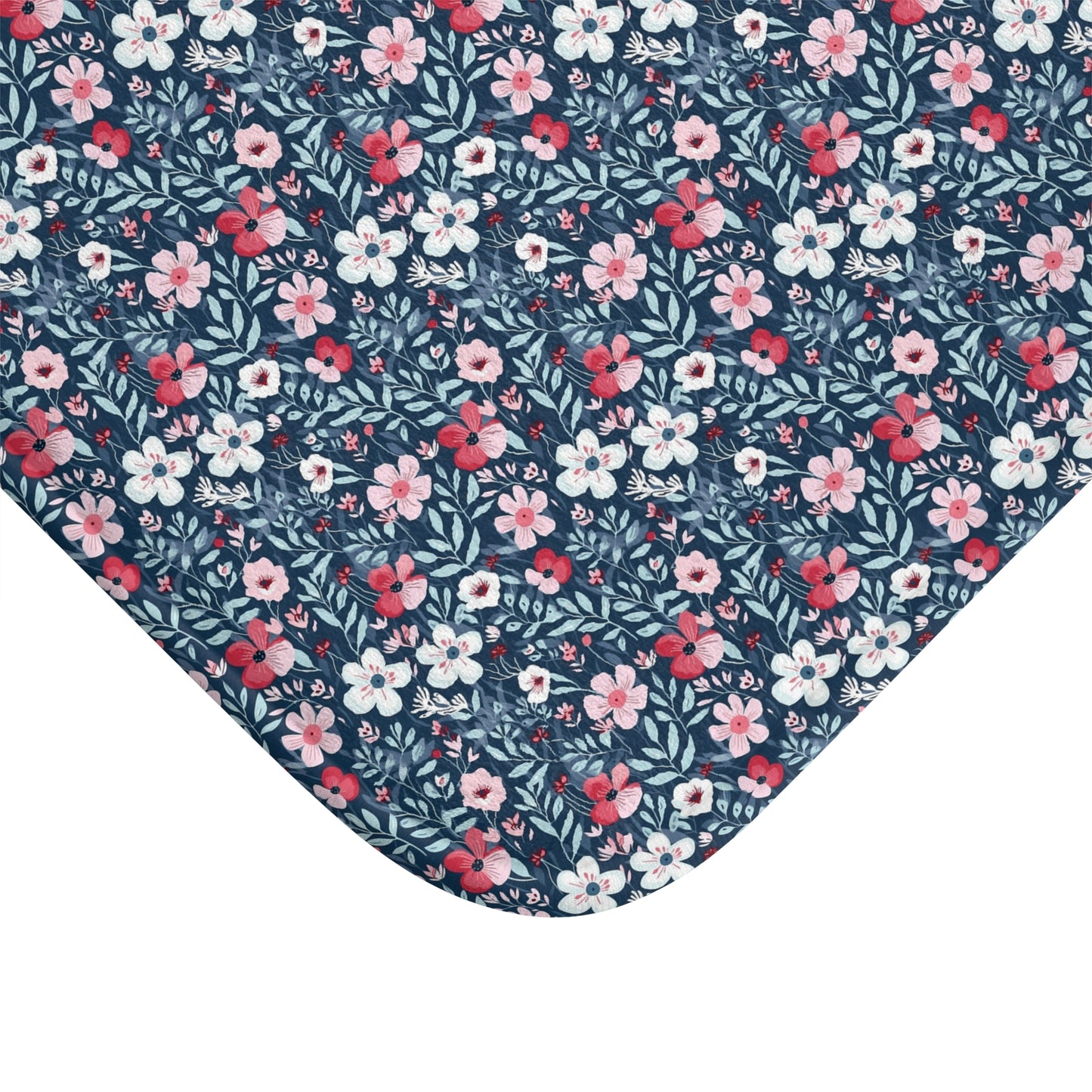 Beautiful Floral Style Pattern Bath Mat