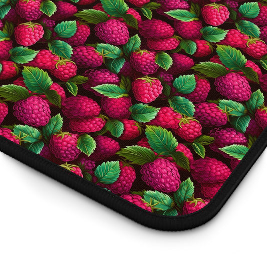 Sweet Rasberry Pattern Desk Mat