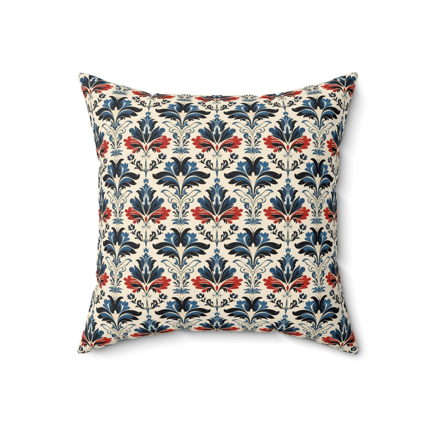 Majestic Floral Pattern Pillow - Spun Polyester Square Pillow