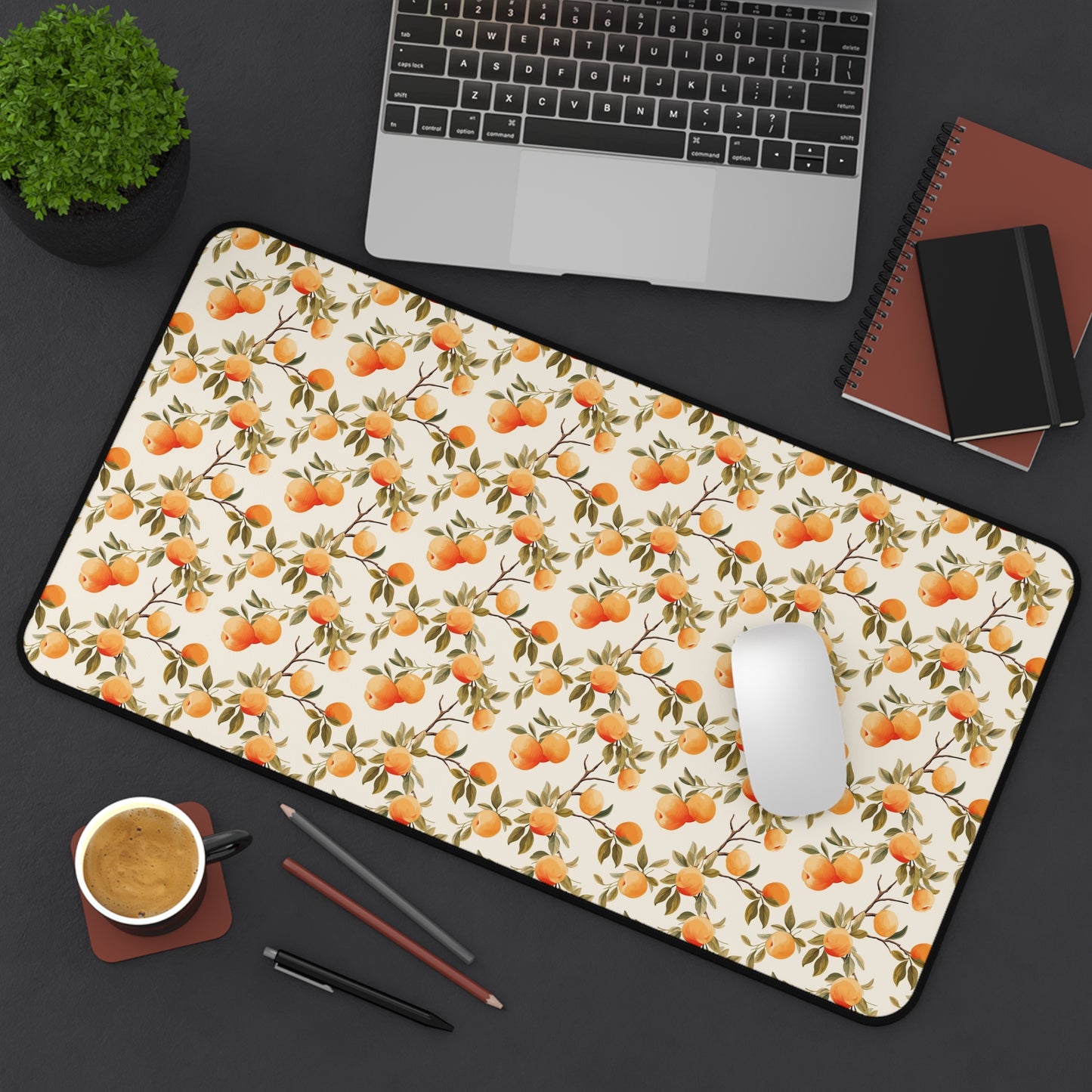 Amazing Apricot Pattern Desk Mat