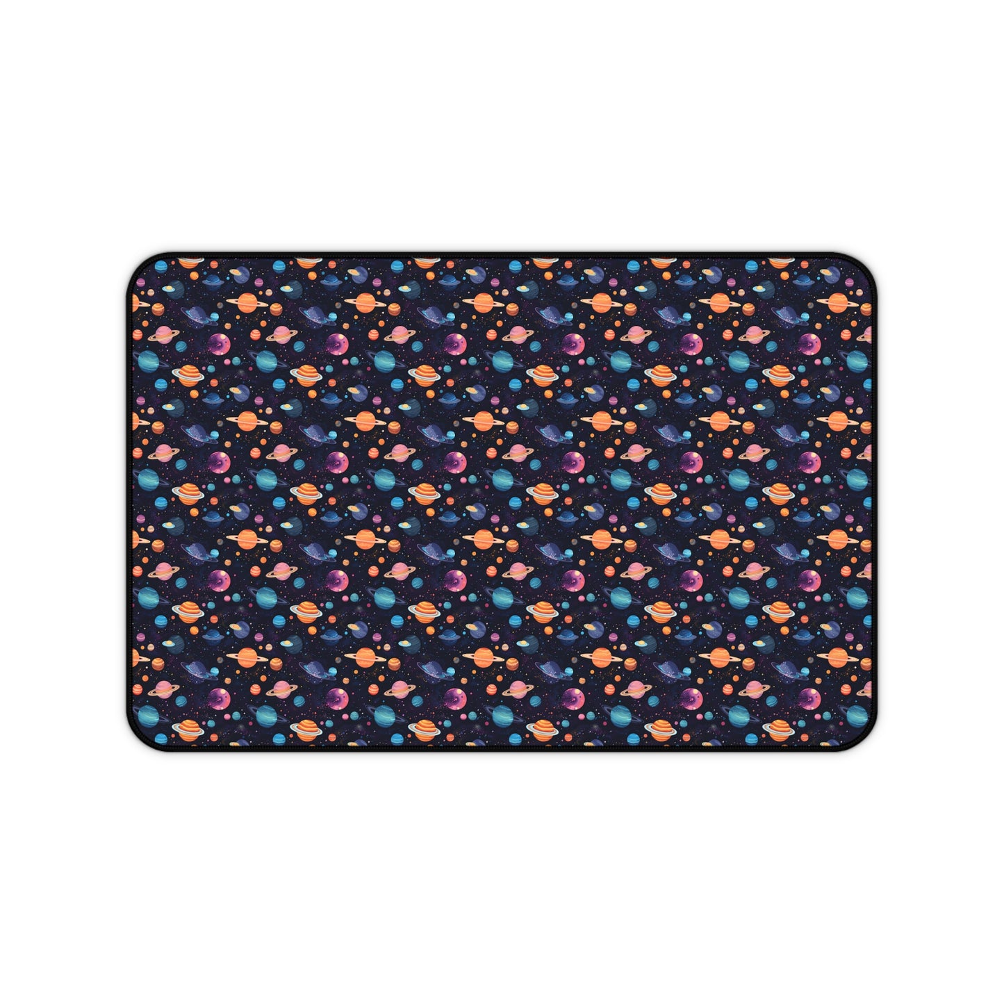 Colorful Planets Pattern Desk Mat