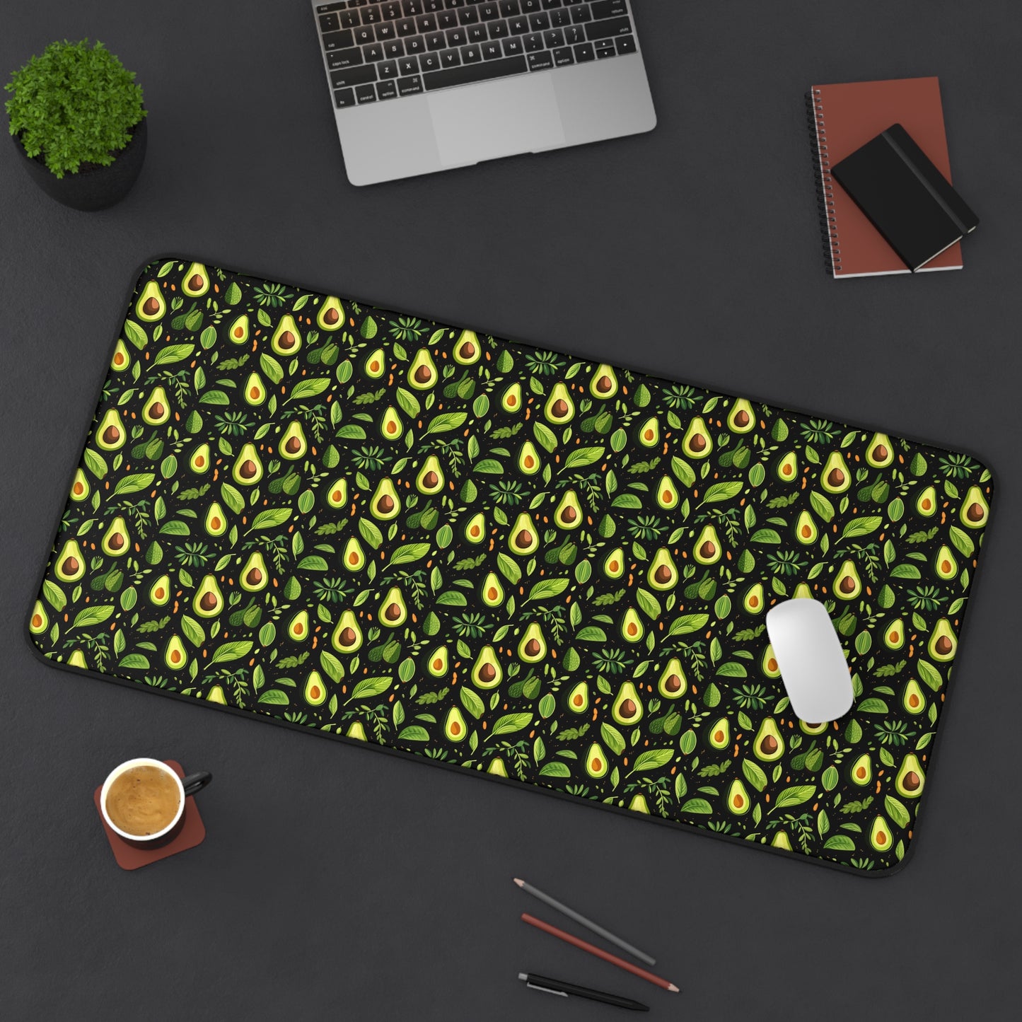 Relaxing Avocado Pattern Desk Mat