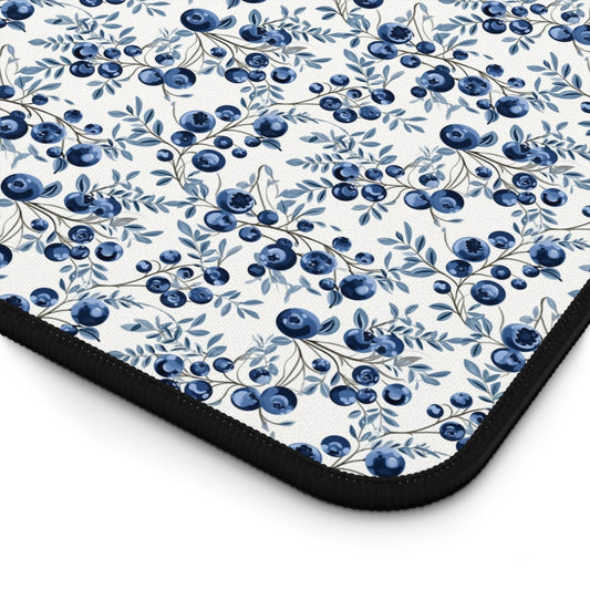 Beautiful Blueberry Pattern Desk Mat