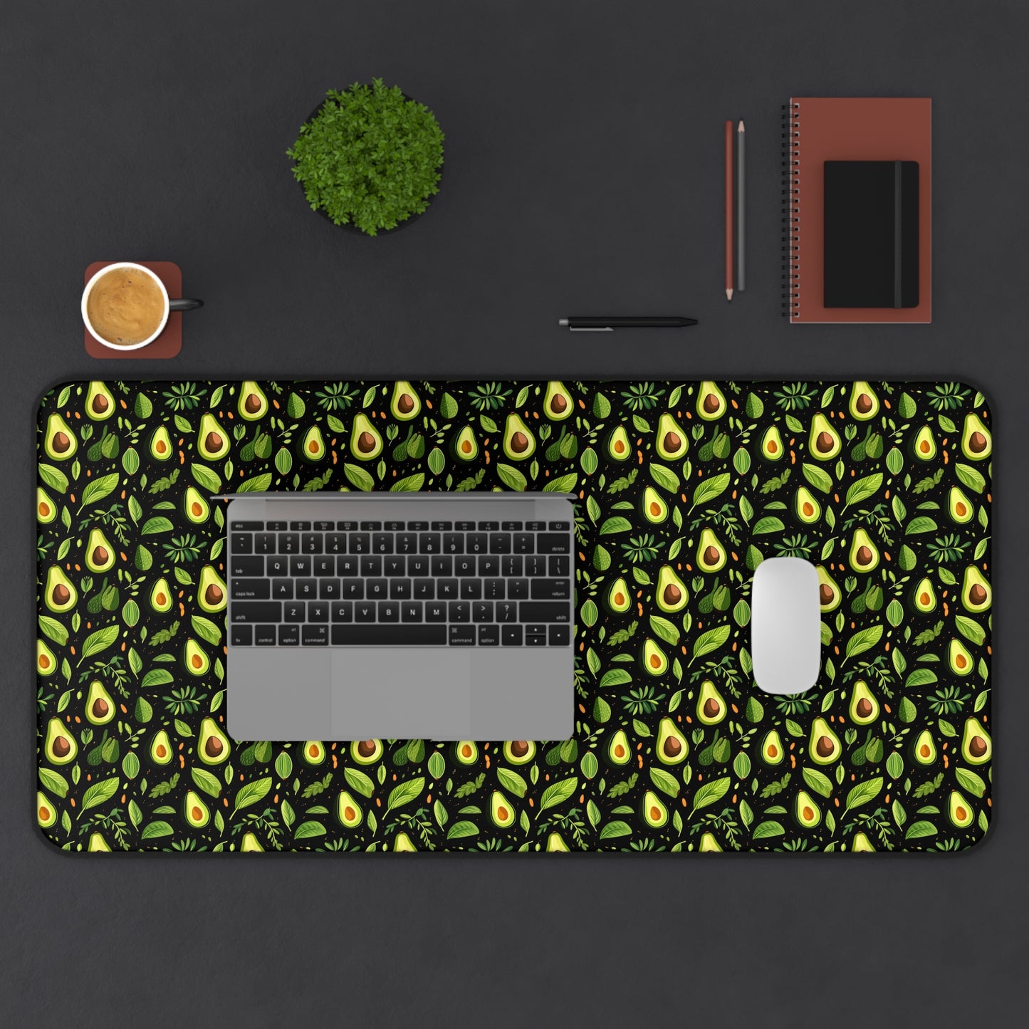 Relaxing Avocado Pattern Desk Mat