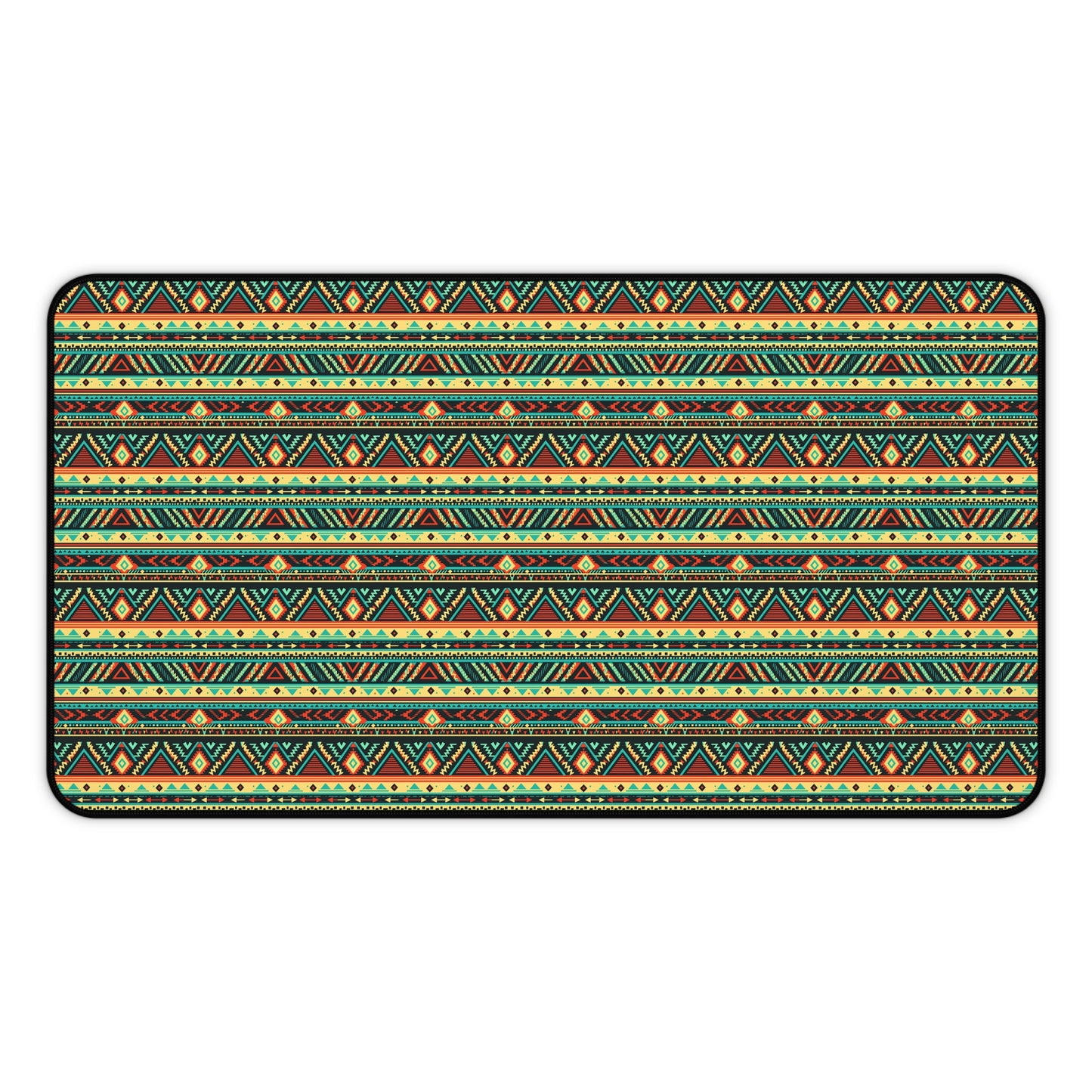 Ancient Aztec Pattern Desk Mat