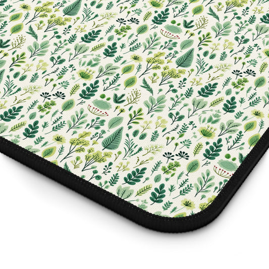 Natural Floral Pattern Desk Mat