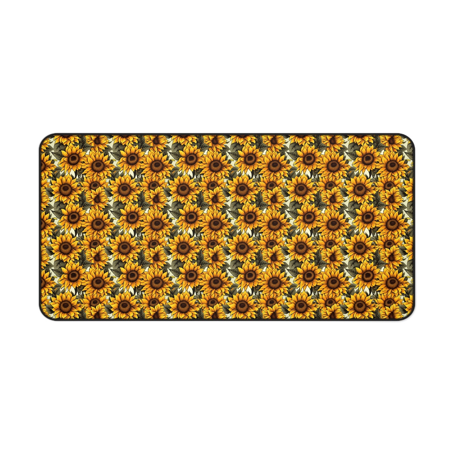 Super Sunflower Pattern Desk Mat