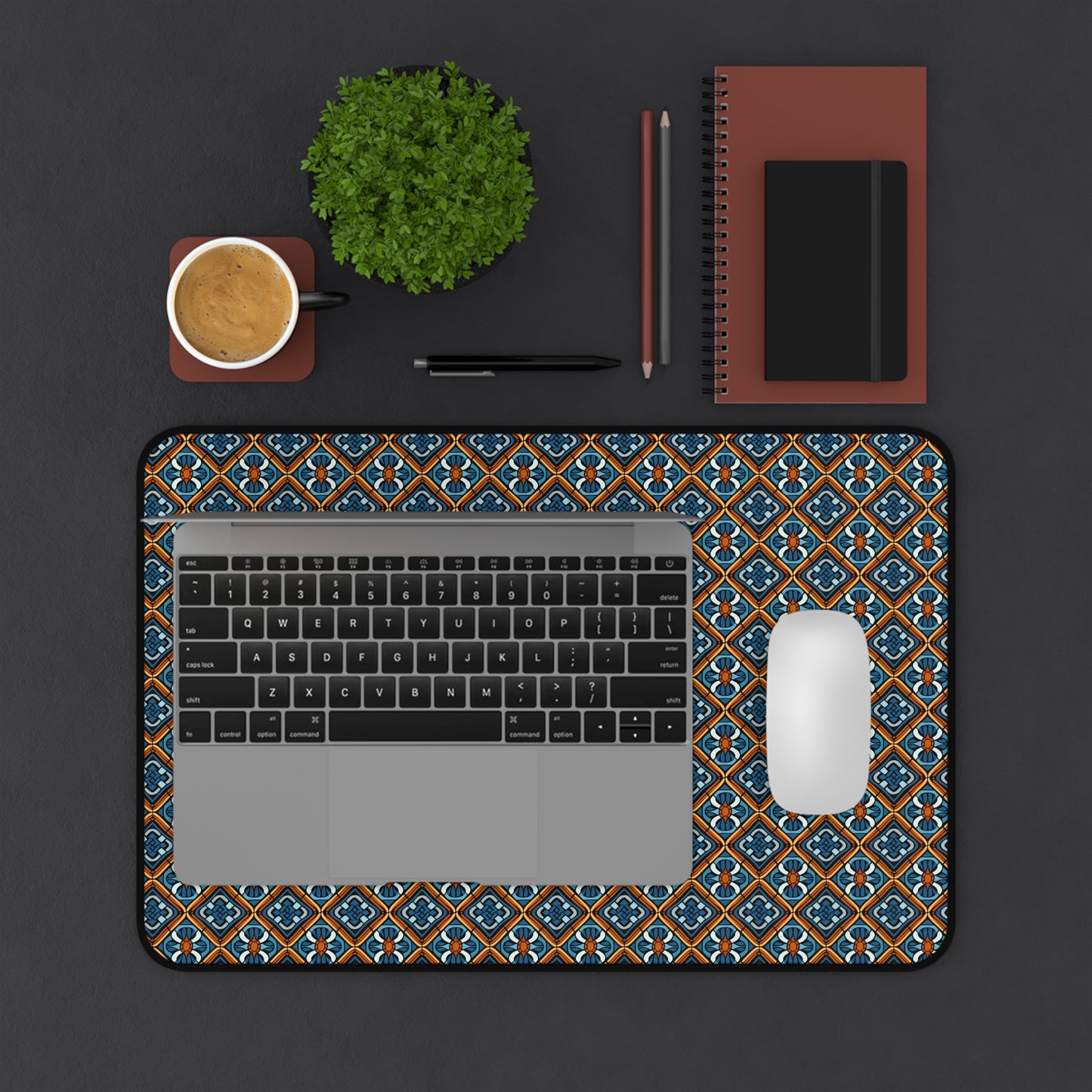 Colorful Mosaic Pattern Desk Mat