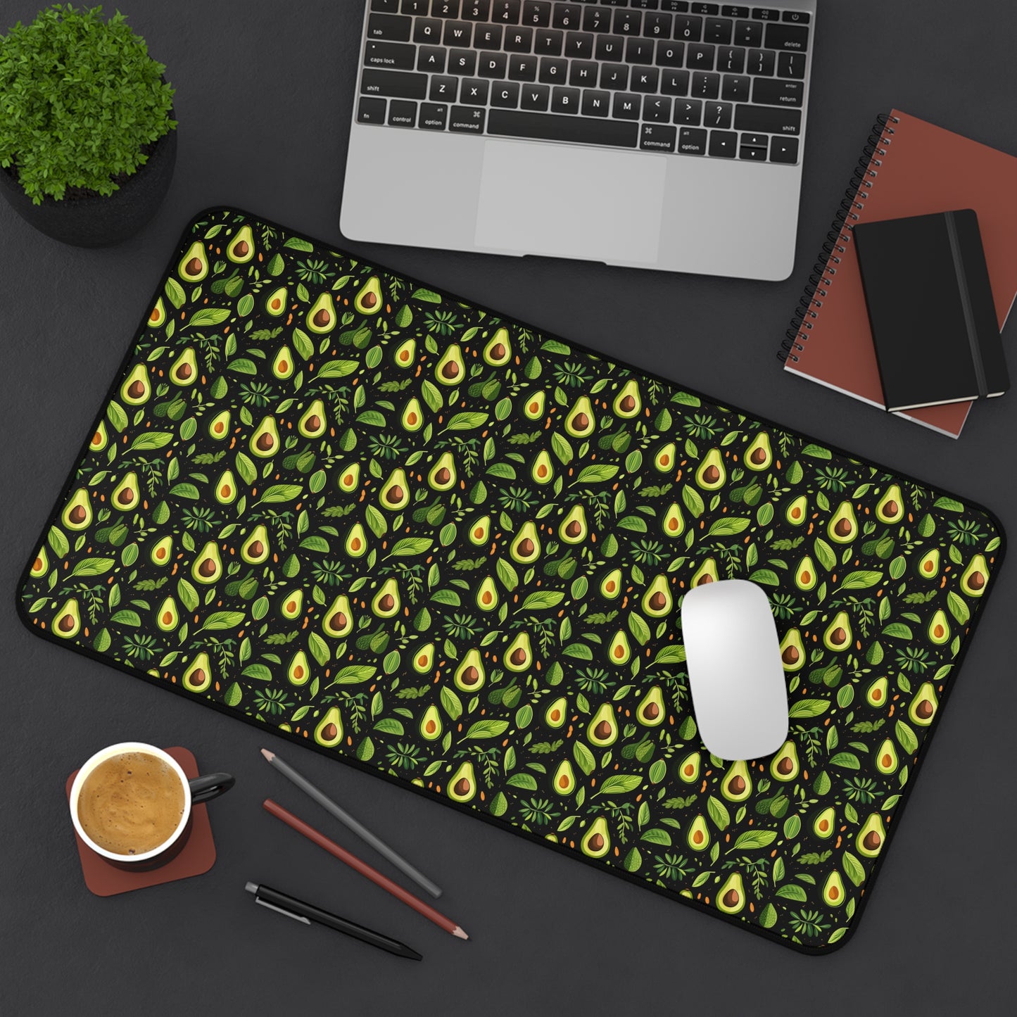 Relaxing Avocado Pattern Desk Mat