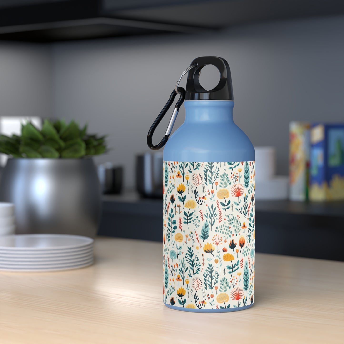 Calming Floral Pattern Style Sport Bottle (13,5oz / 400ml)