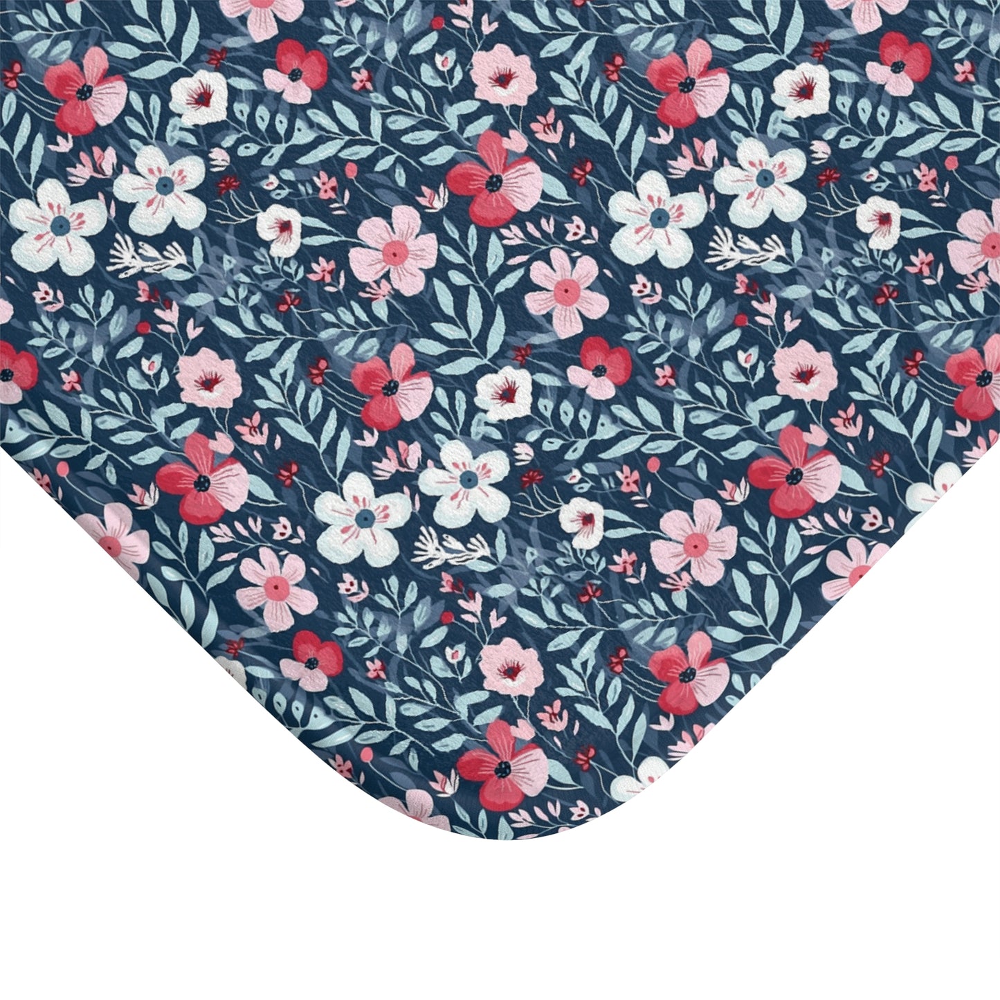 Beautiful Floral Style Pattern Bath Mat