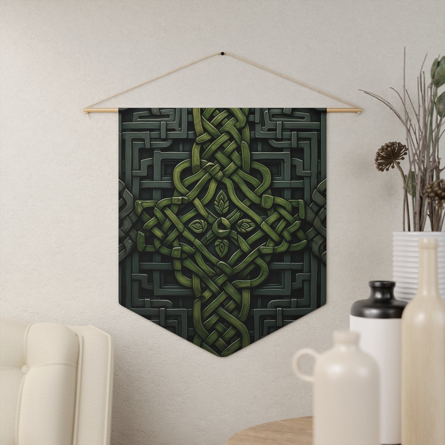 Celtic Knot Nature Balance Style Banner / Pennant