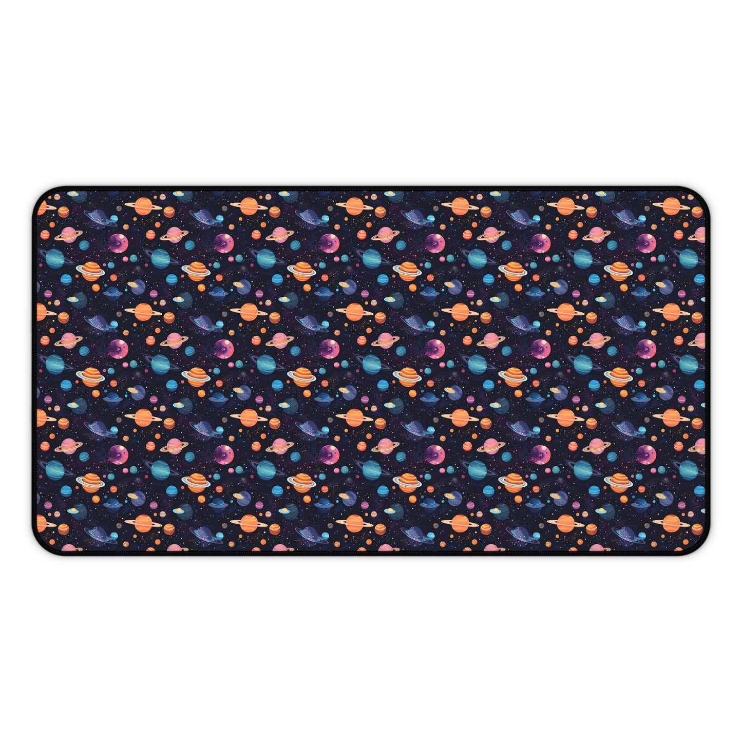 Colorful Planets Pattern Desk Mat