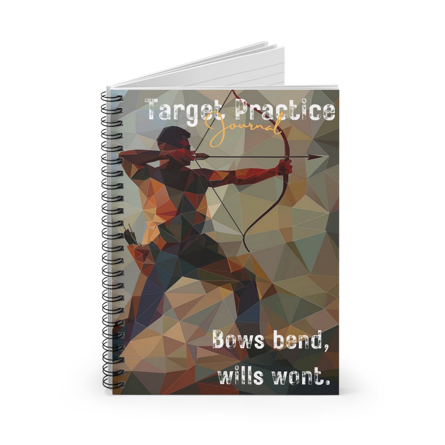 Archer Journal / Bow Shooting Journal / Target Practice Journal - Spiral Notebook - Ruled Line