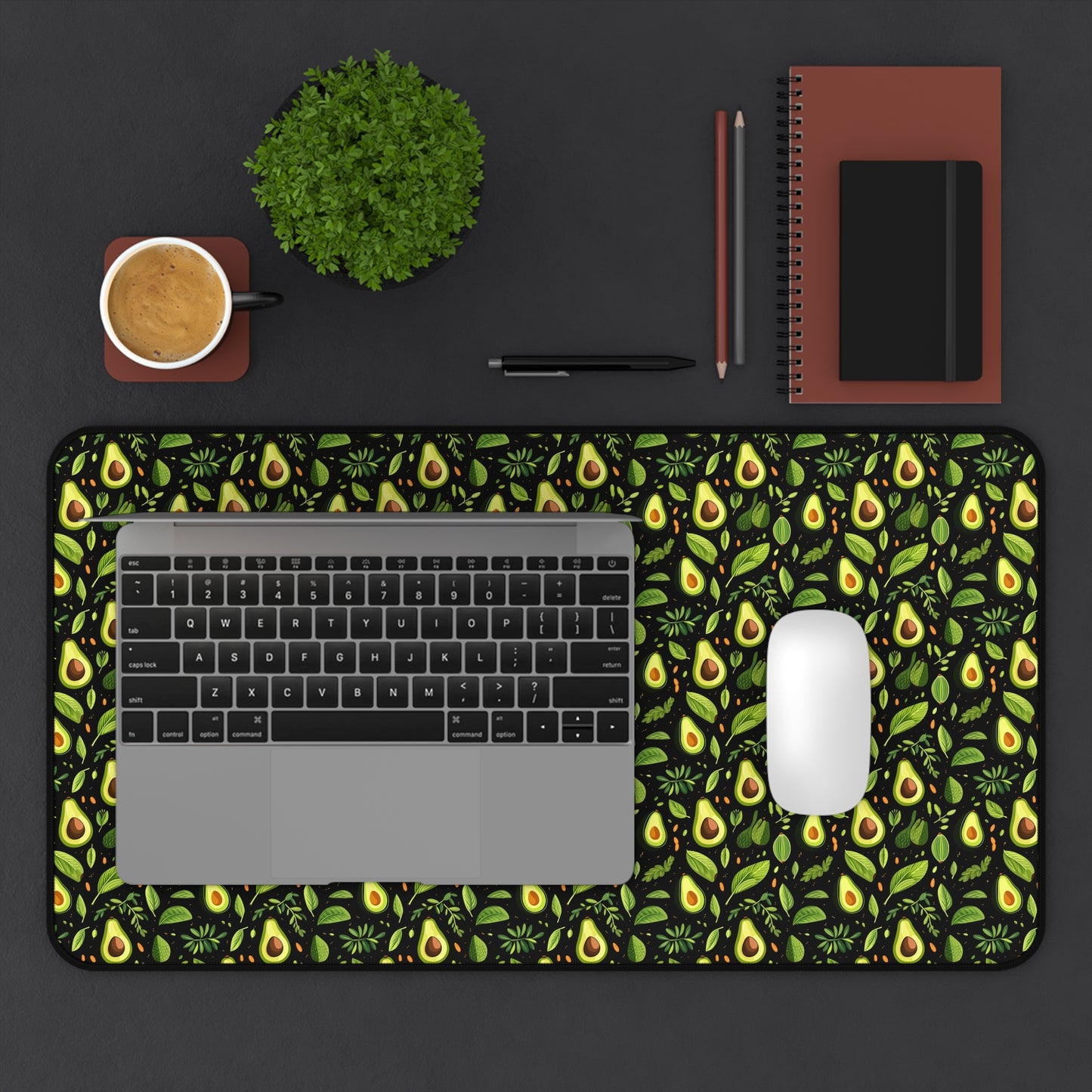 Relaxing Avocado Pattern Desk Mat