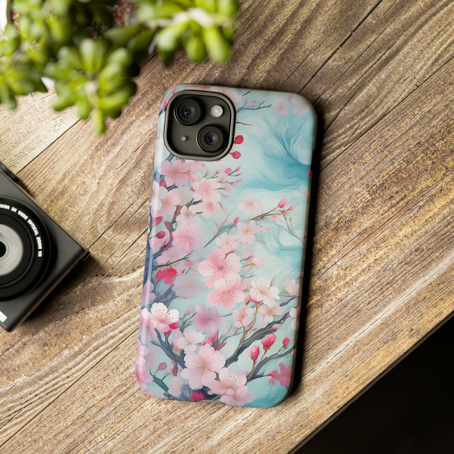 Blooming Spring Floral Style Phone Case / Beautiful Color Case - Tough Cases for iPhone 15, iPhone 14 and iPhone 13