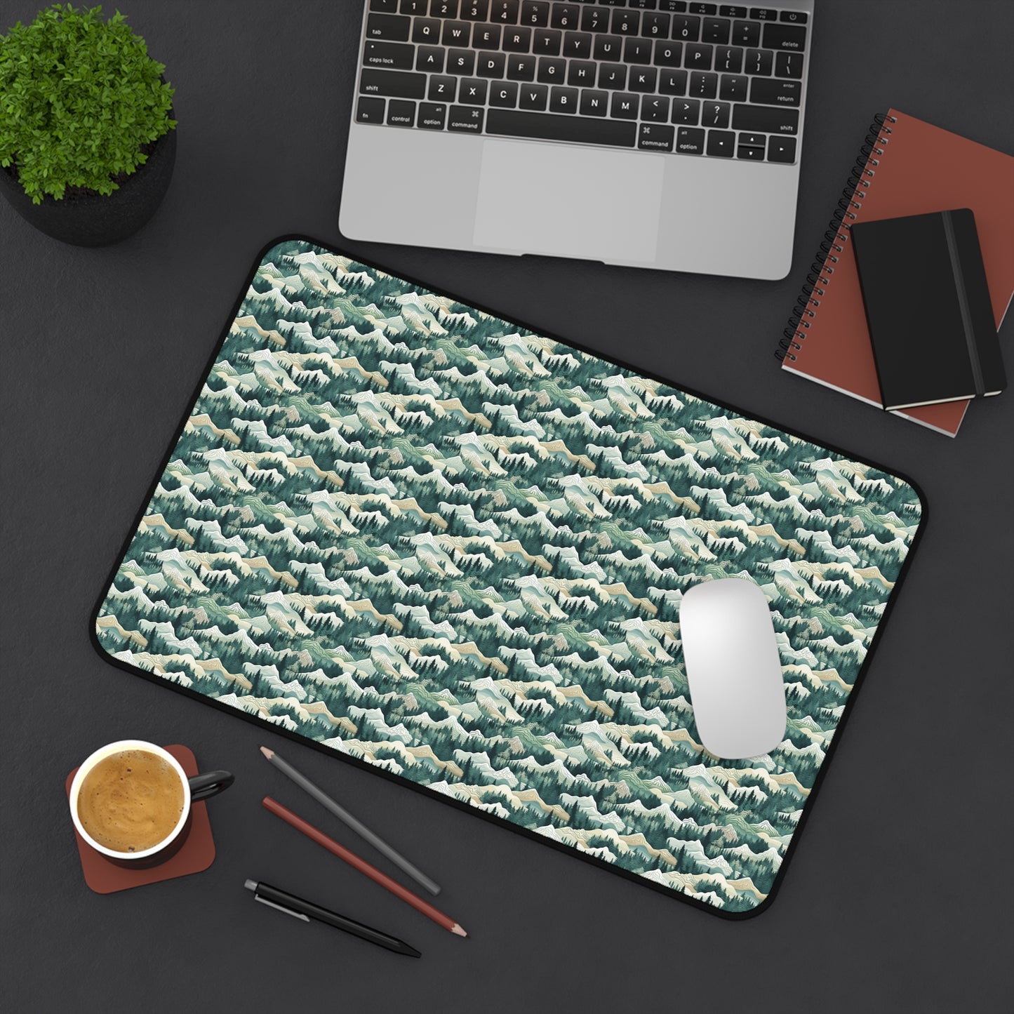 Mountain View Pattern Desk Mat