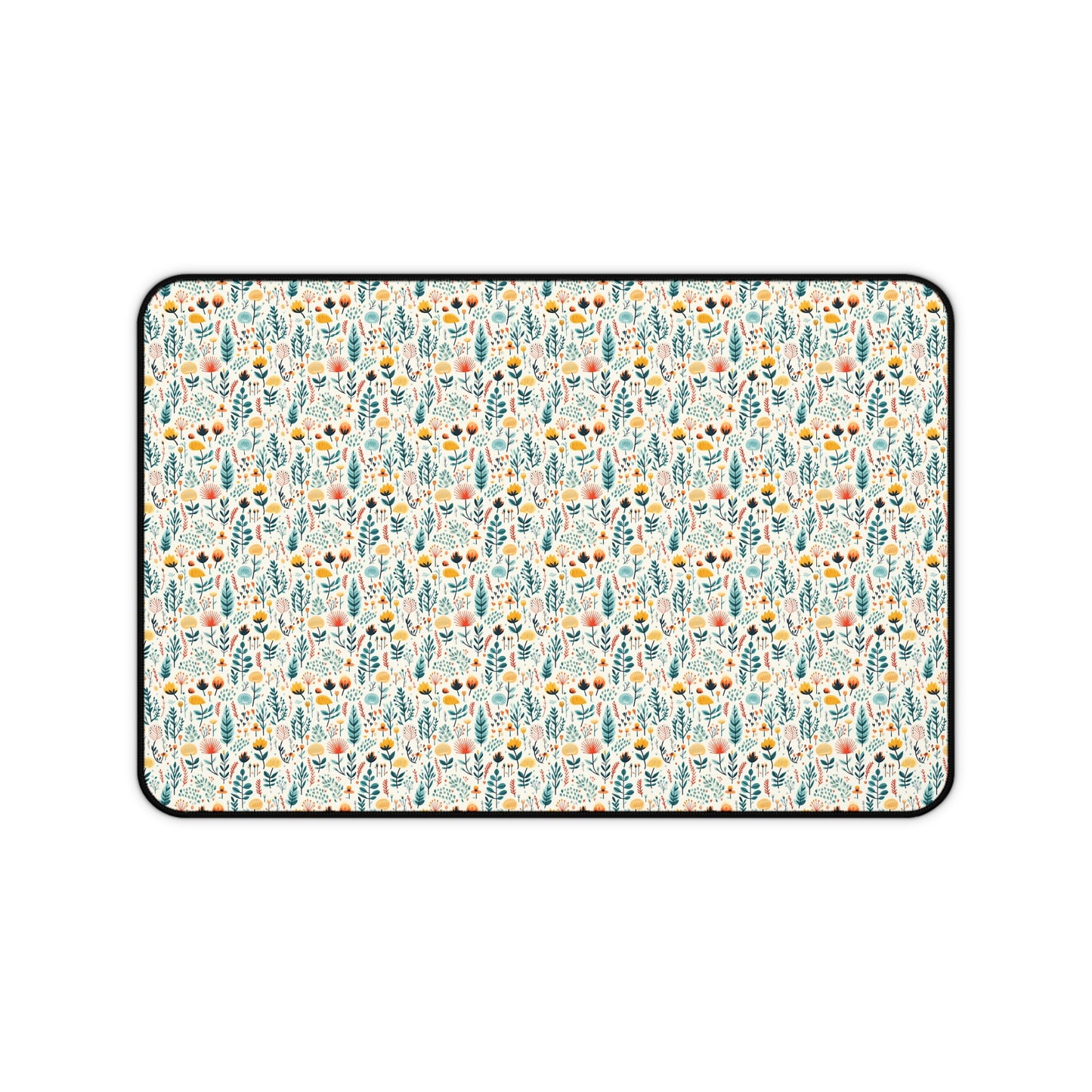 Calming Floral Pattern Desk Mat