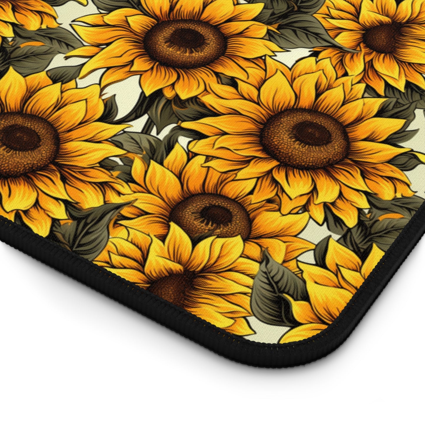 Super Sunflower Pattern Desk Mat