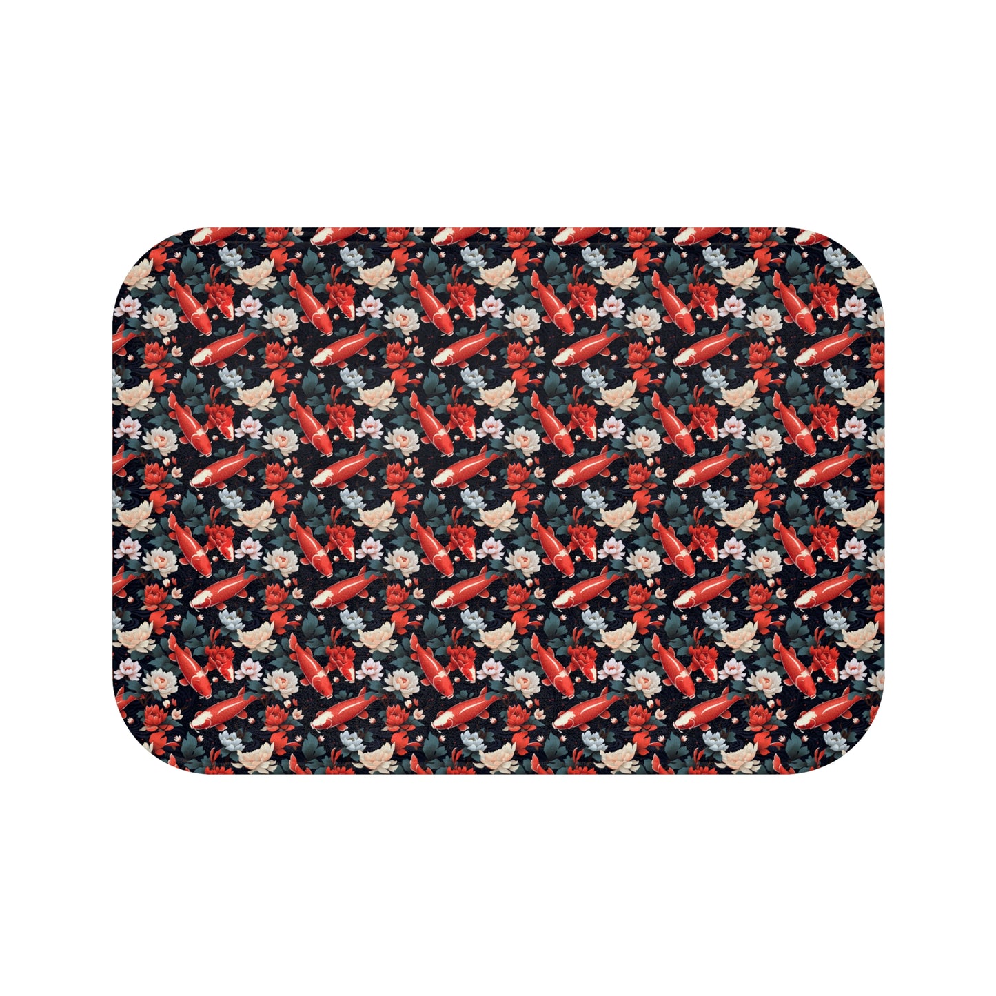 Koi Carp Style Pattern Bath Mat