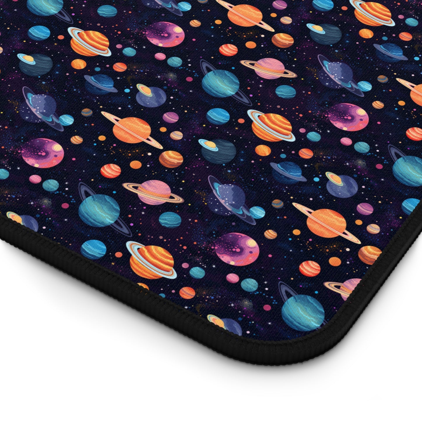 Colorful Planets Pattern Desk Mat