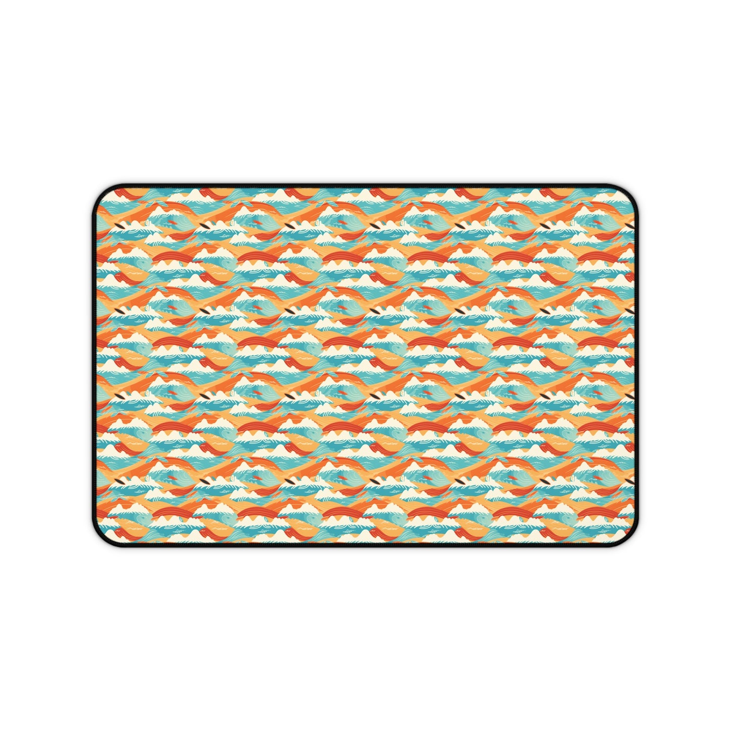 Colorful Surfing Pattern Desk Mat