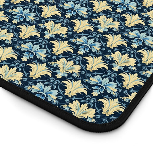 Royal Floral Pattern Desk Mat