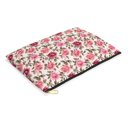 Wonderful Roses Flowers Floral Pattern Accessory Pouch