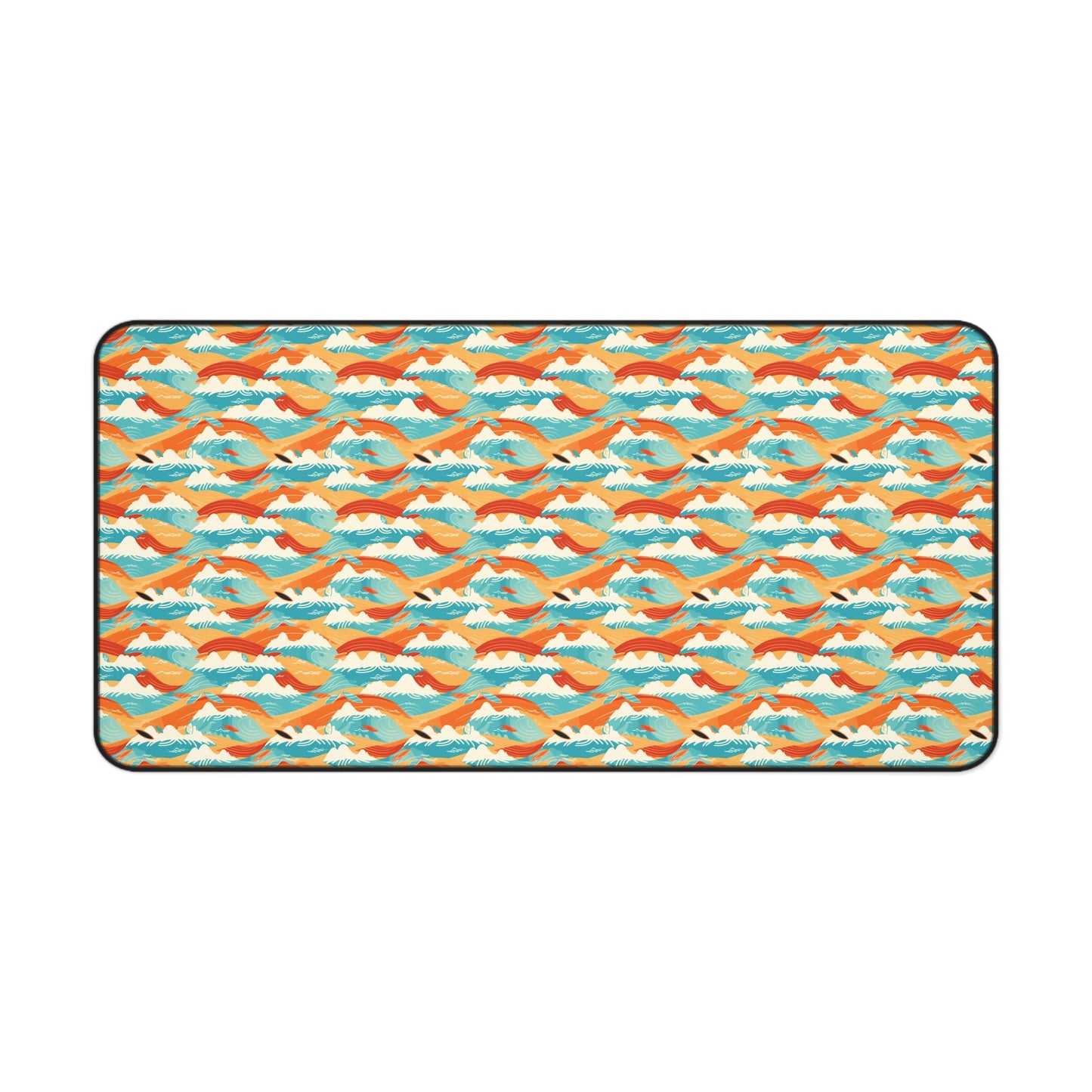 Colorful Surfing Pattern Desk Mat