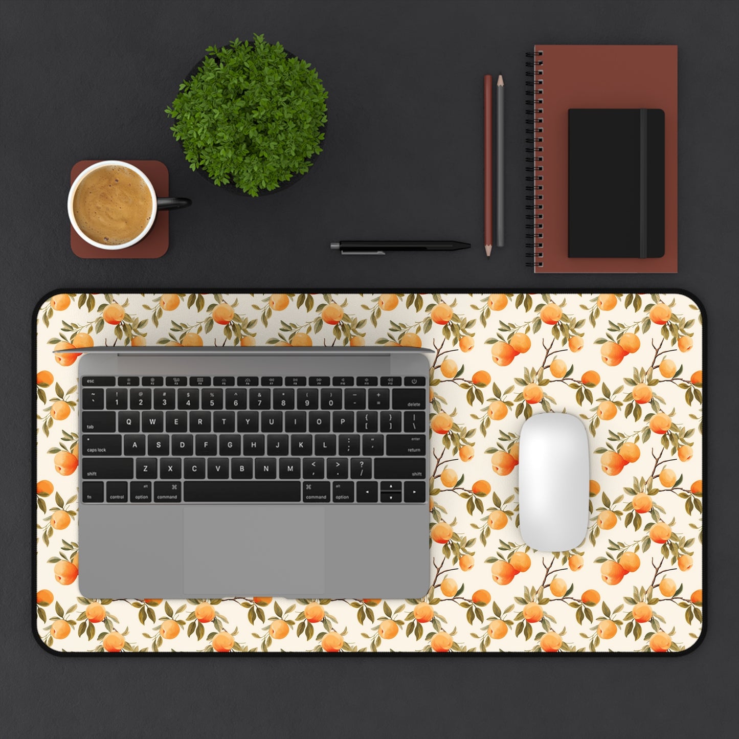 Amazing Apricot Pattern Desk Mat