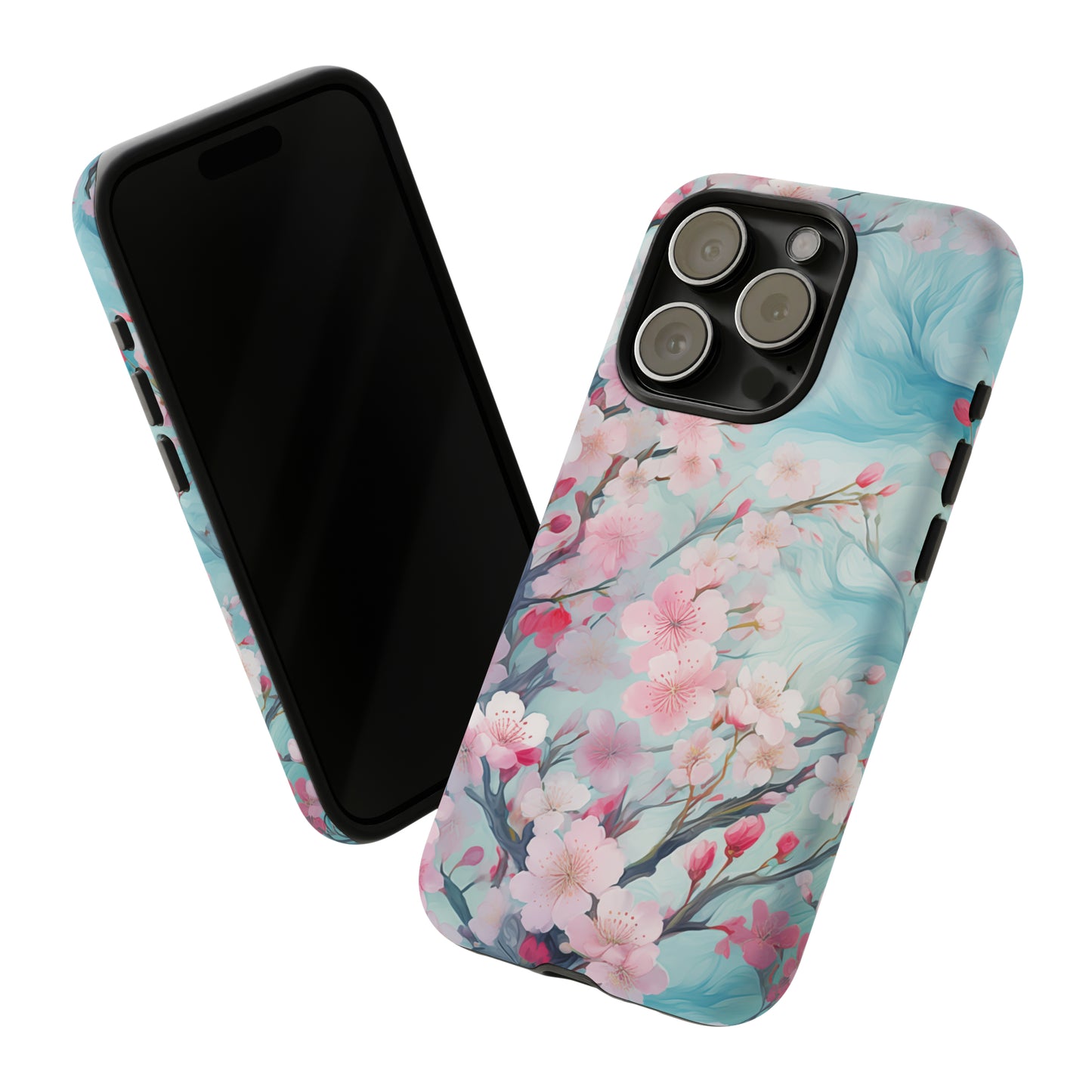 Blooming Spring Floral Style Phone Case / Beautiful Color Case - Tough Cases for iPhone 15, iPhone 14 and iPhone 13