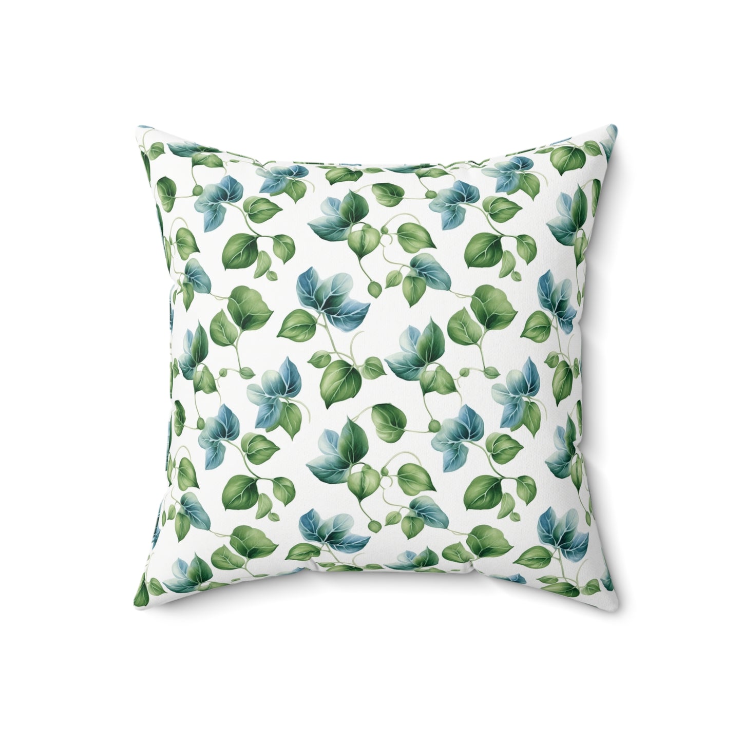 Gardening Lovers Collection - English Ivy (Hedera helix) Herbal Garden Plants Pattern - Spun Polyester Square Pillow - Perfect Gift