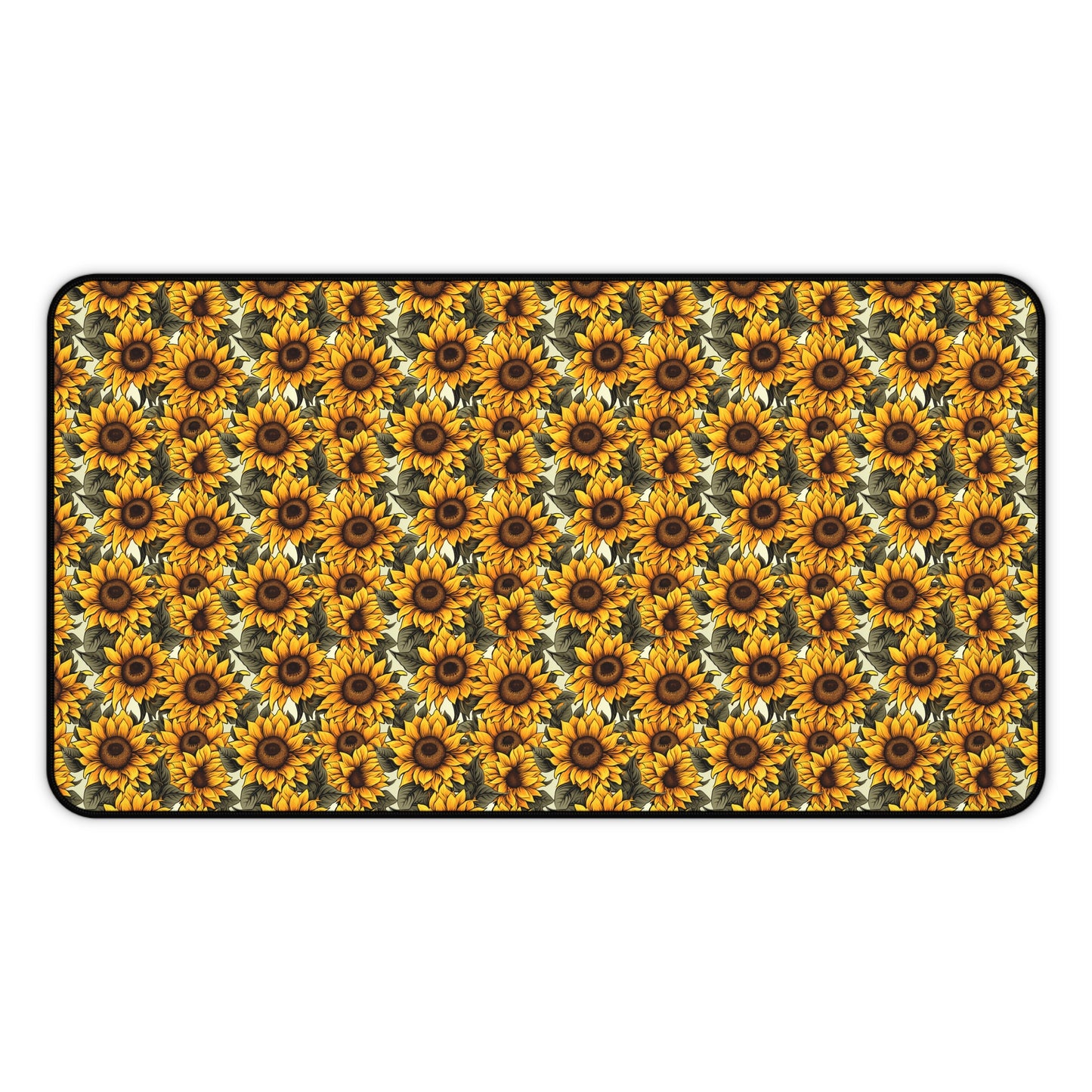 Super Sunflower Pattern Desk Mat