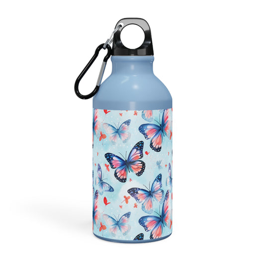 Blue Butterfly Pattern Style Sport Bottle (13,5oz / 400ml)