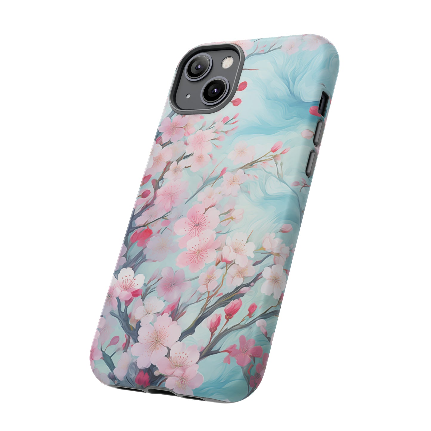 Blooming Spring Floral Style Phone Case / Beautiful Color Case - Tough Cases for iPhone 15, iPhone 14 and iPhone 13