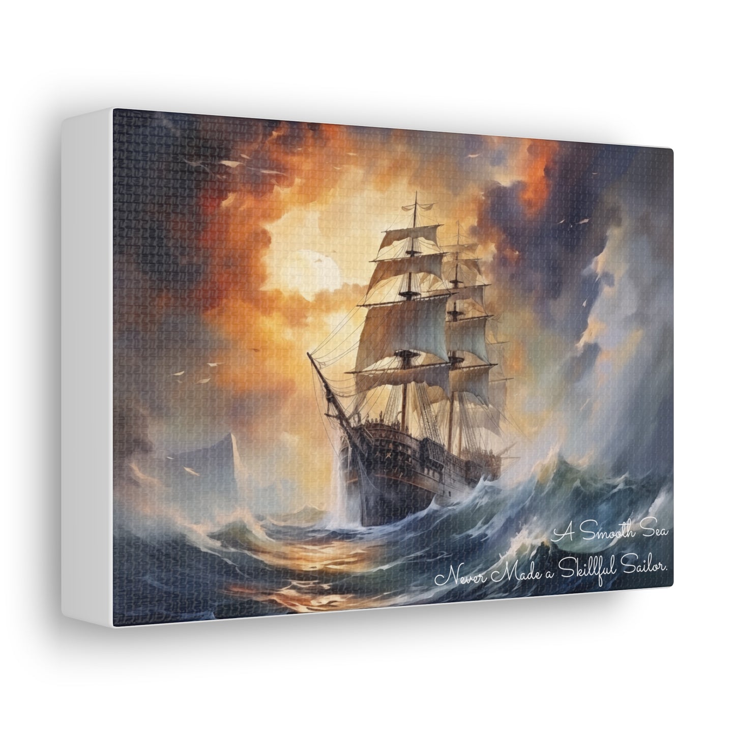 A Smooth Sea Never Made a Skillful Sailor Canvas Gallery Mini Wraps