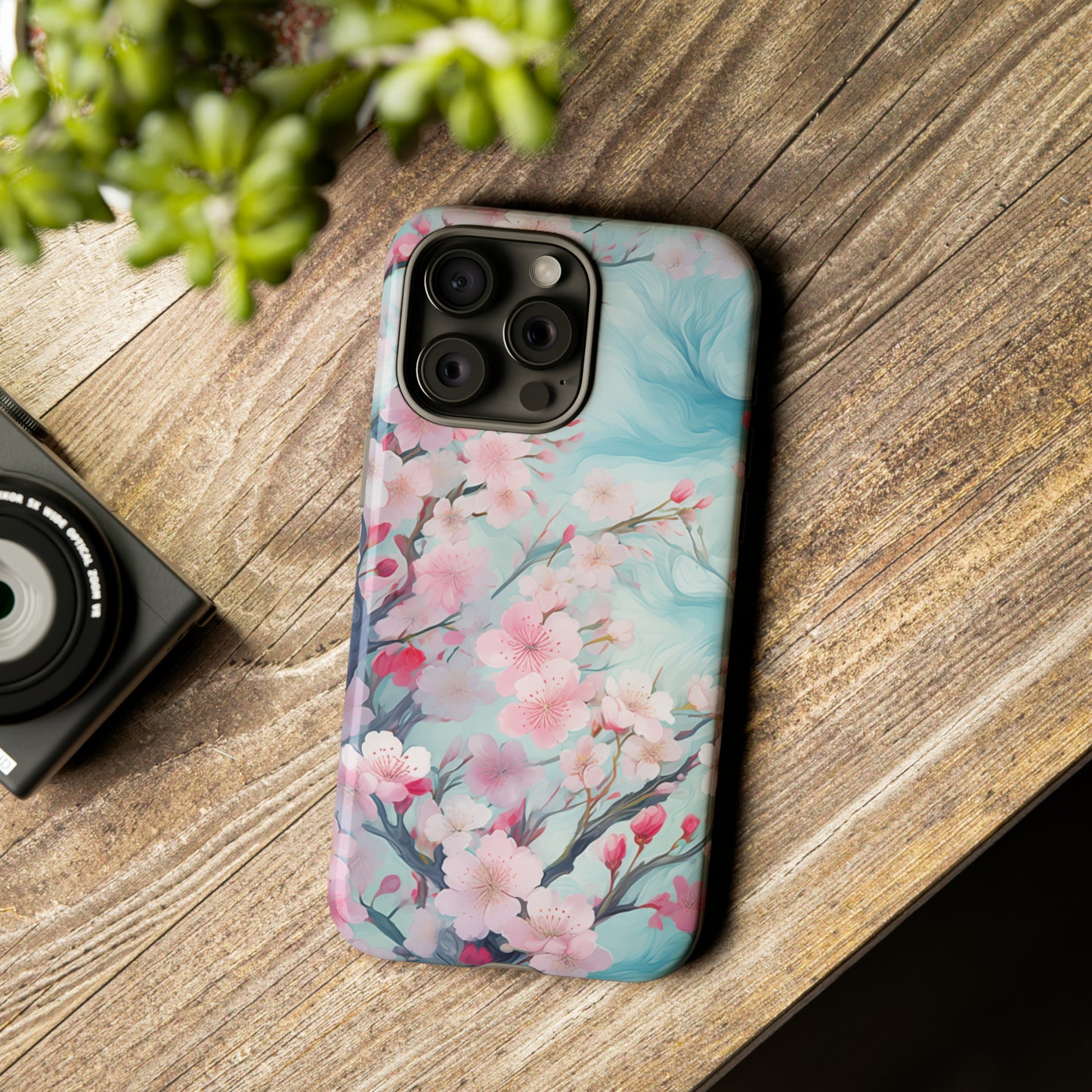 Blooming Spring Floral Style Phone Case / Beautiful Color Case - Tough Cases for iPhone 15, iPhone 14 and iPhone 13